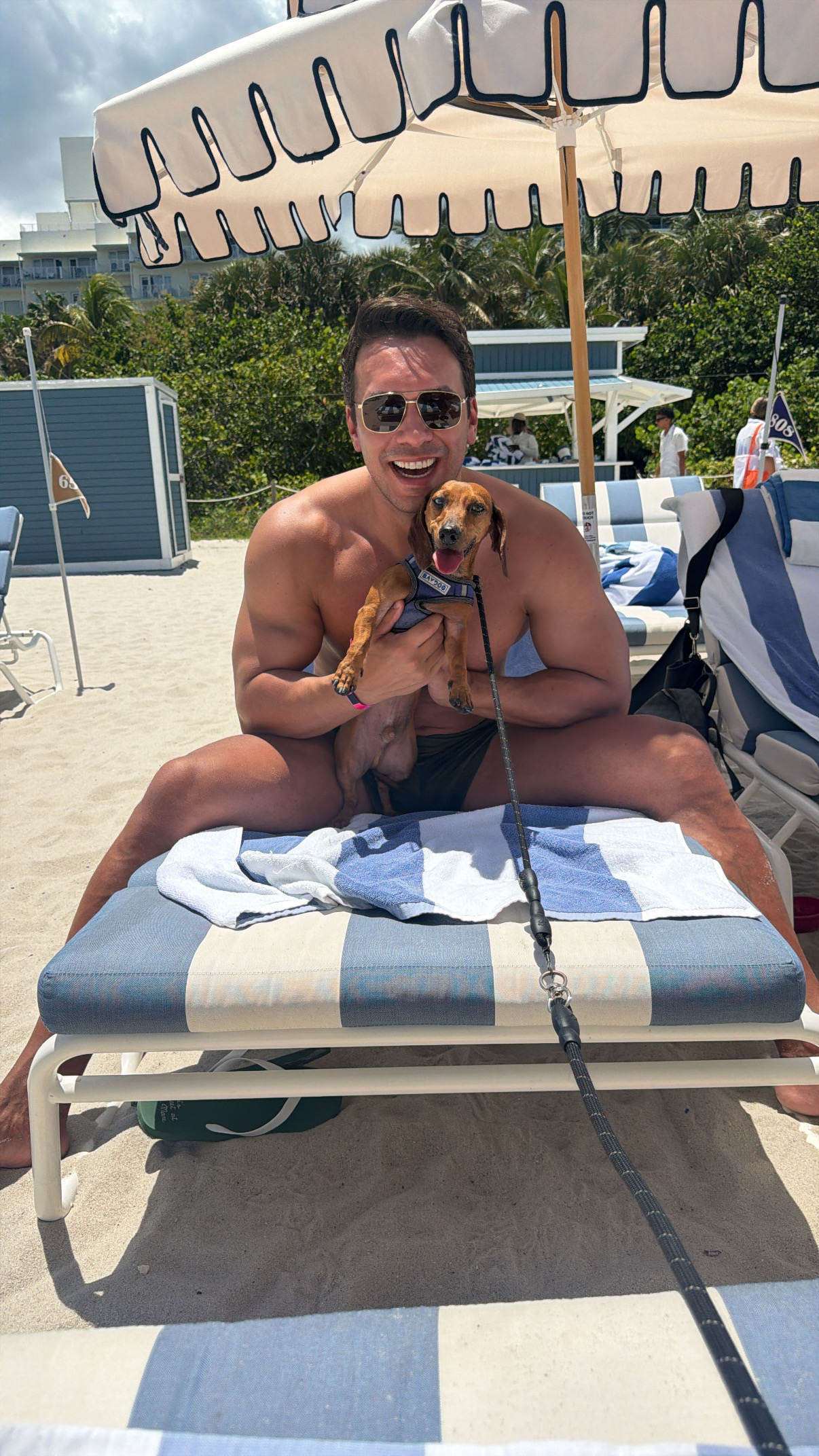 Beach time with the pup