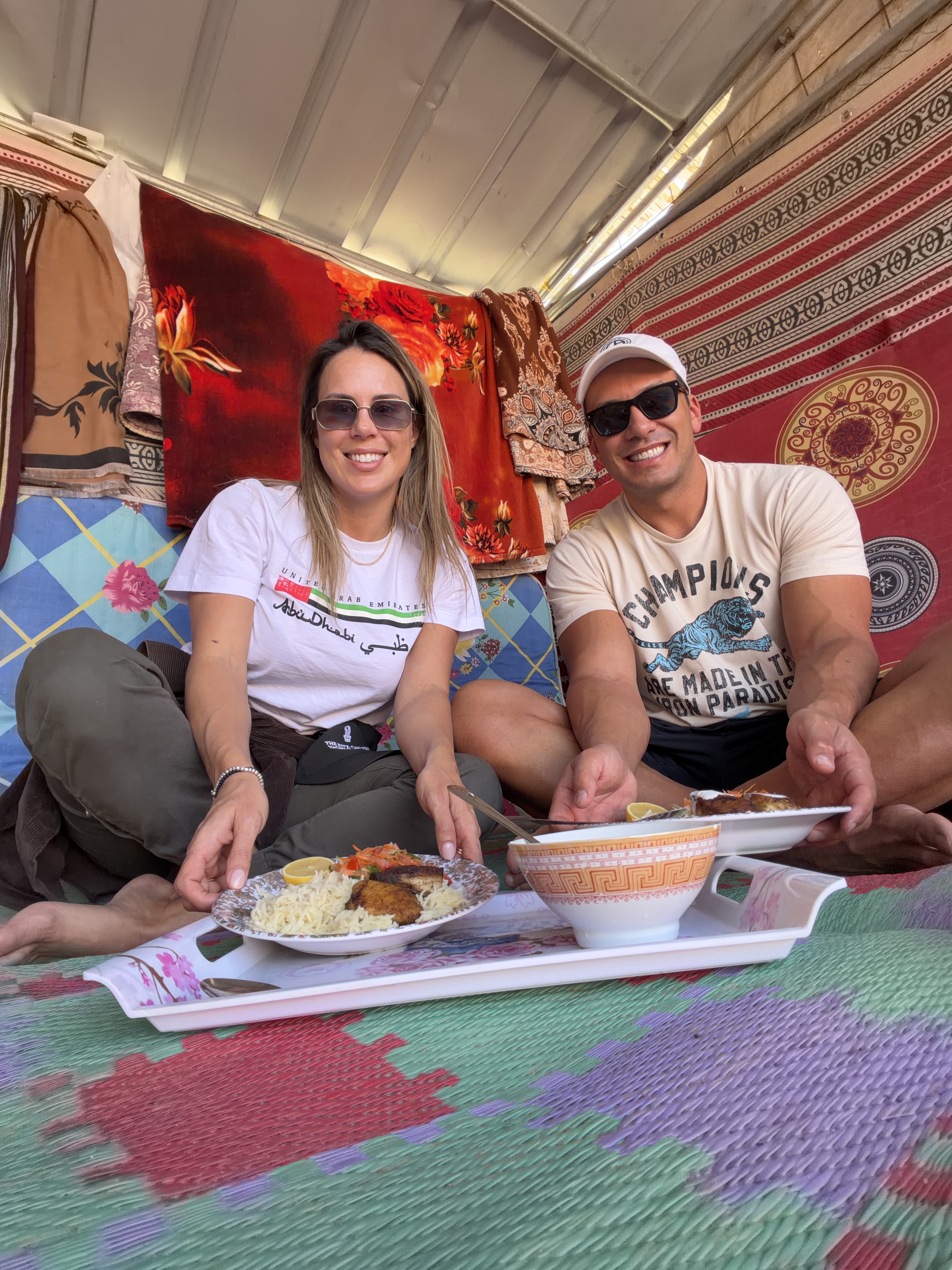 Lunch in the Bedouin tent