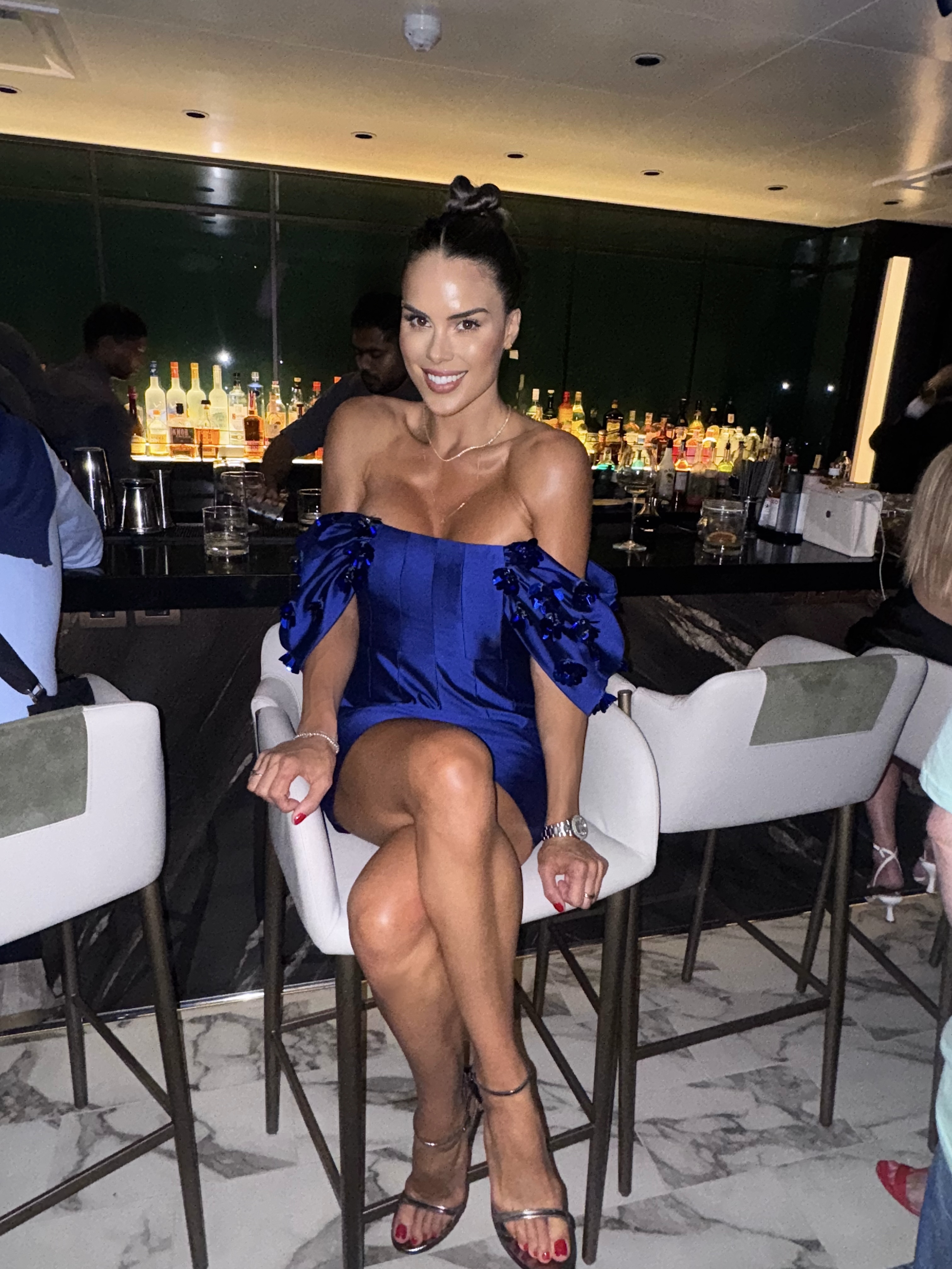 A night out in blue