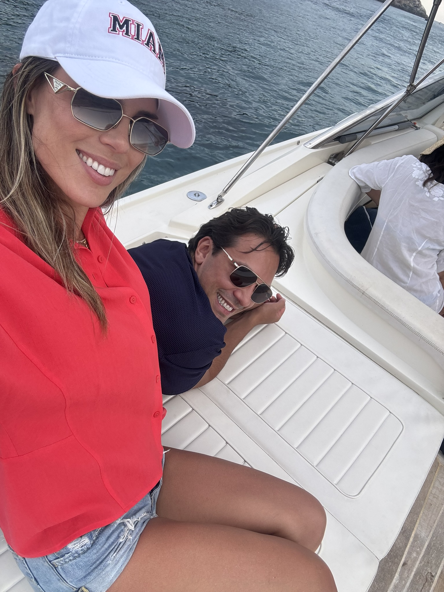 Out on the boat with friends