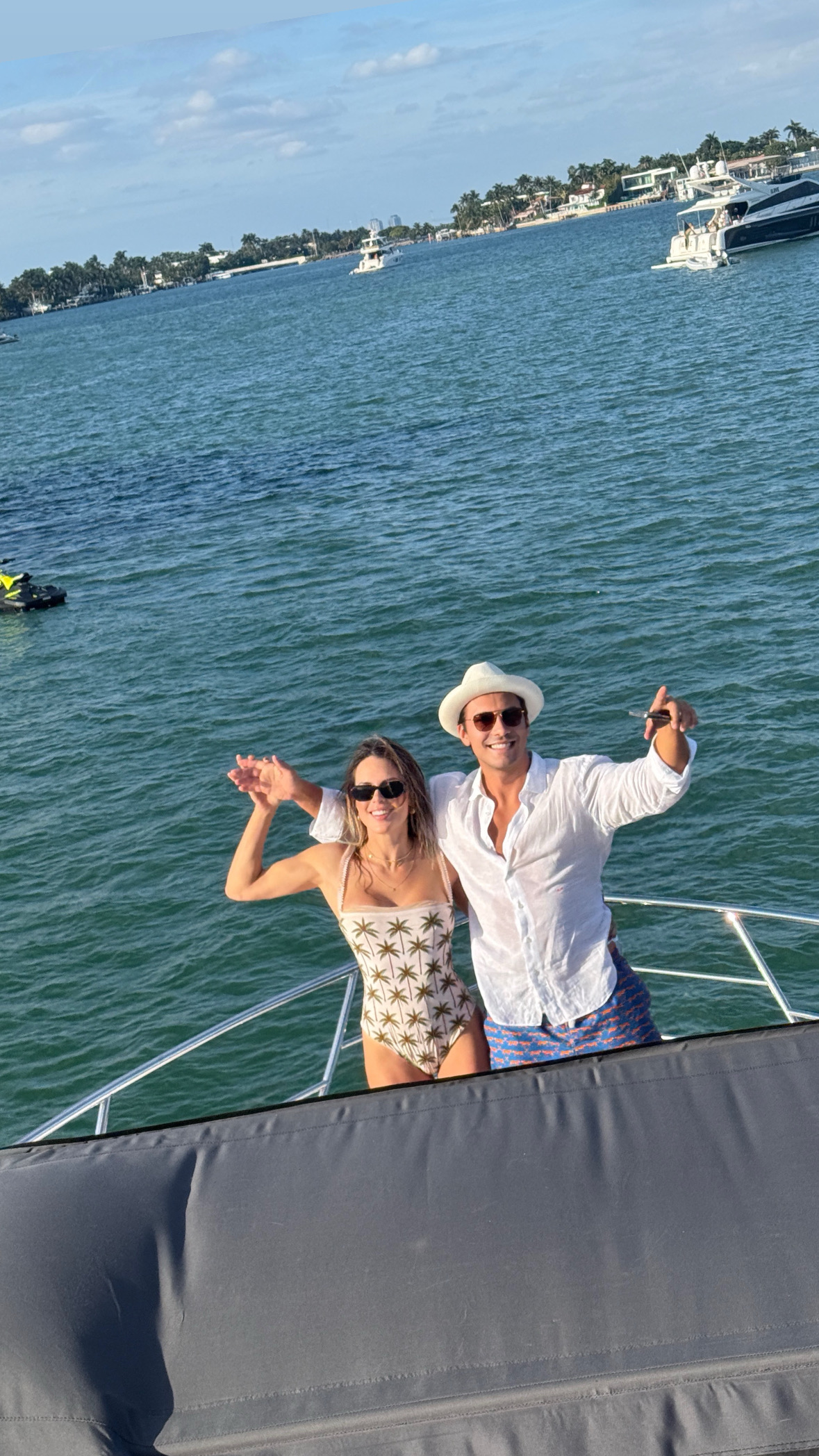 A selfie out on the water