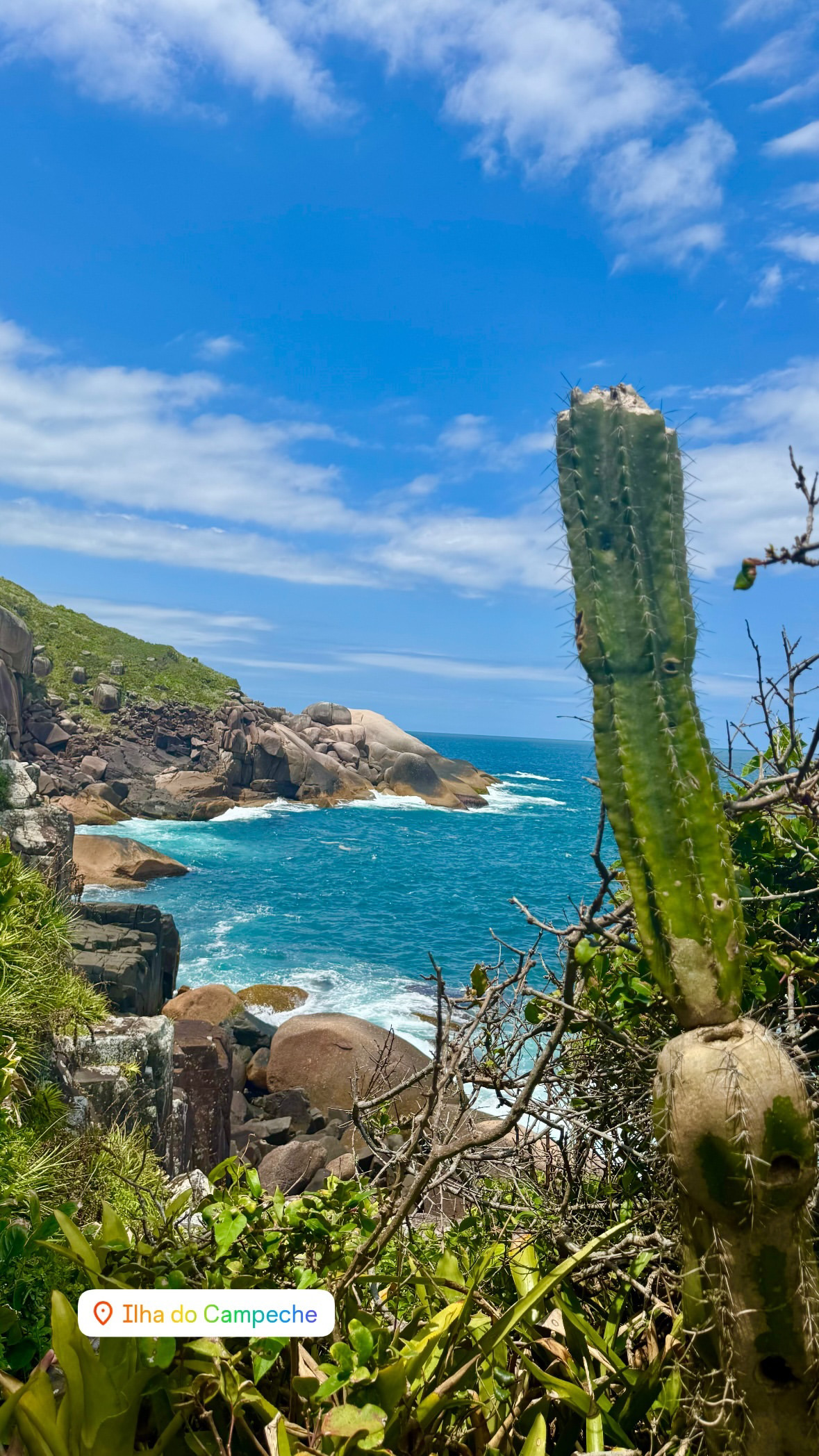 A rugged coastline view in Brazil