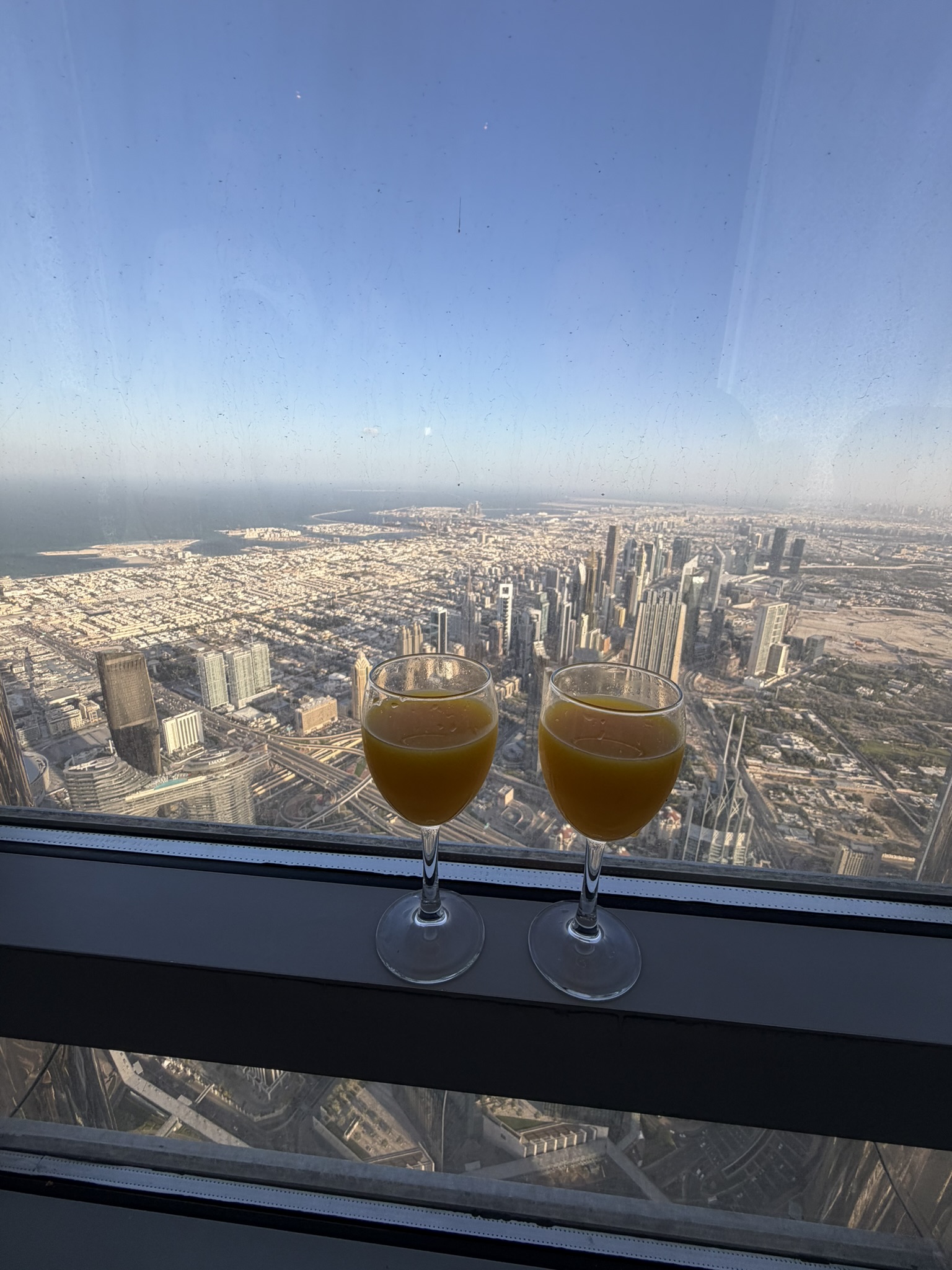 A toast high above Dubai