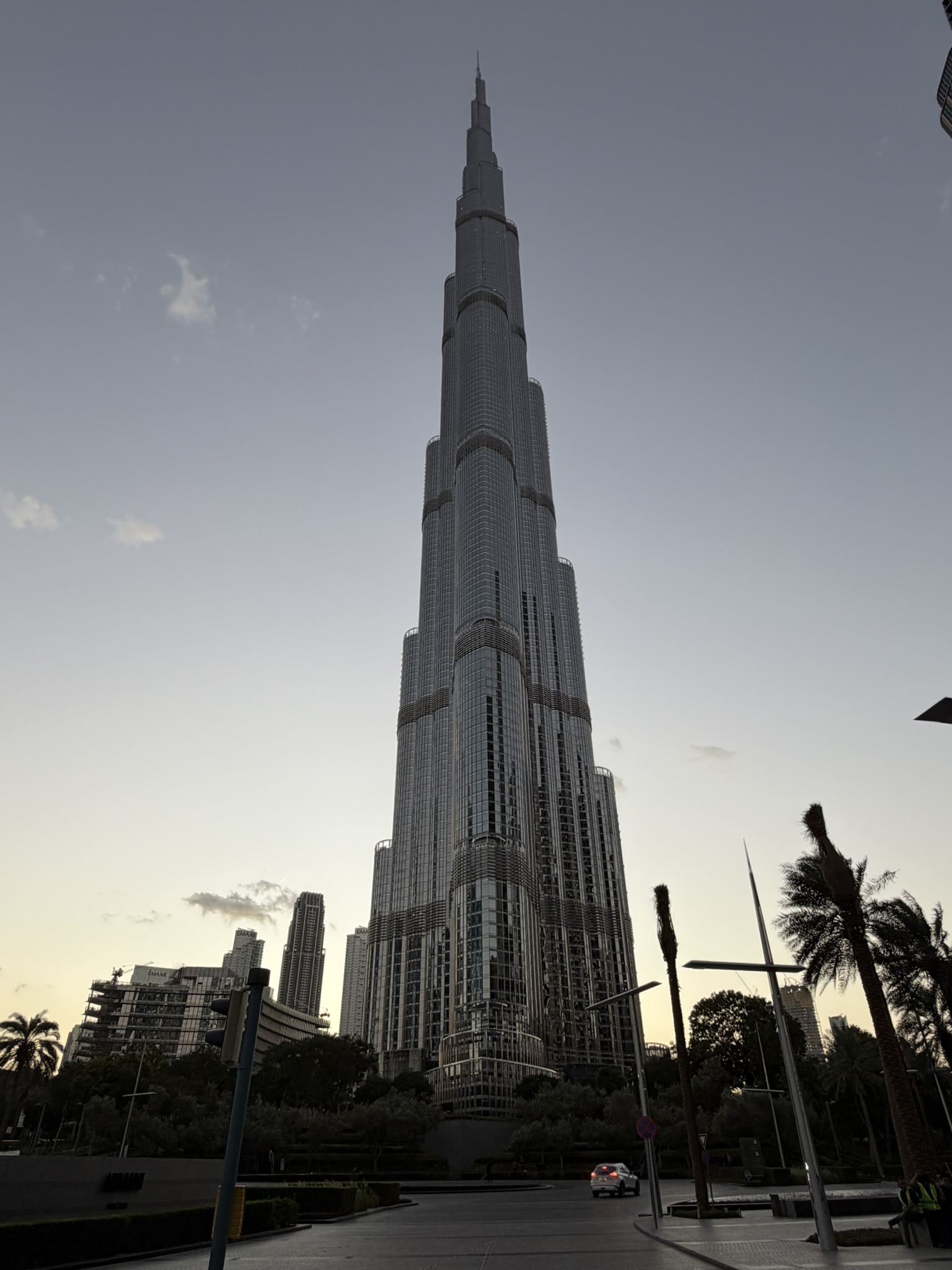 Standing before the Burj Khalifa