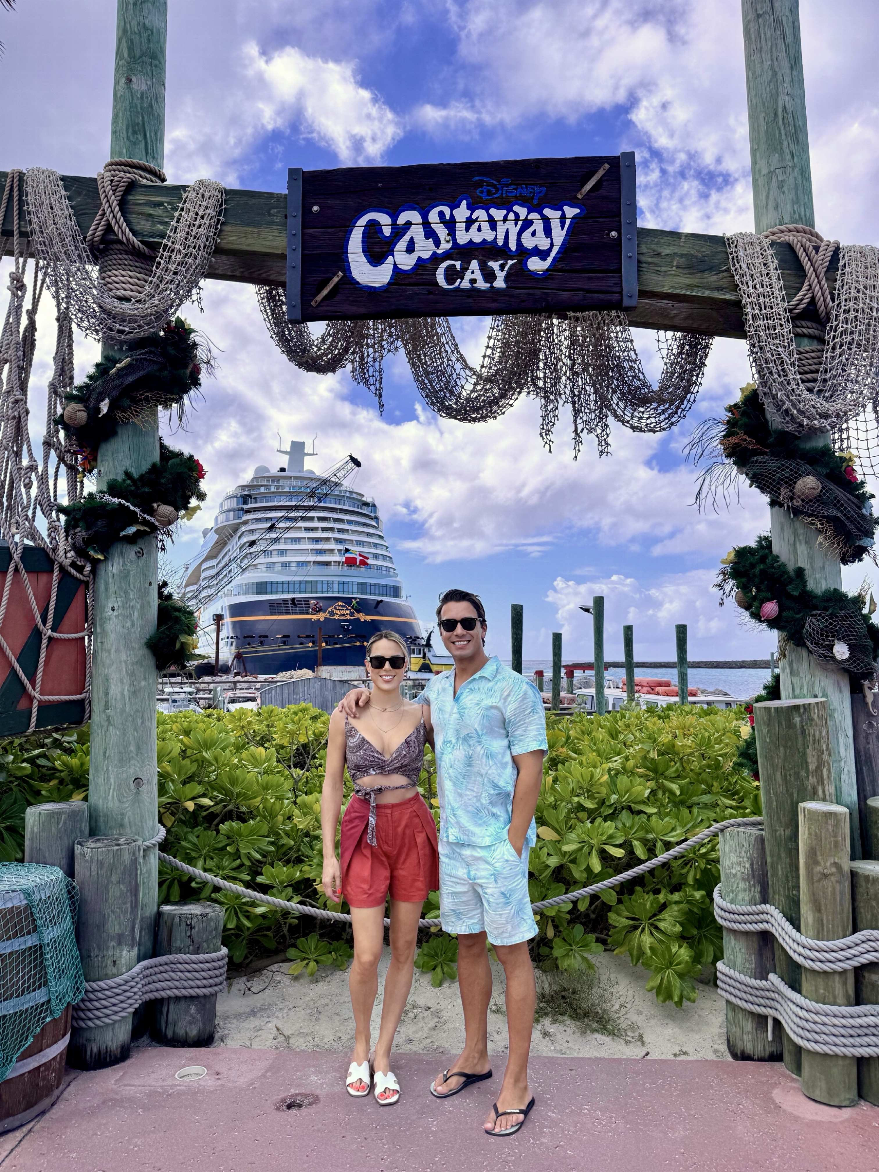 At Castaway Cay on the Disney cruise