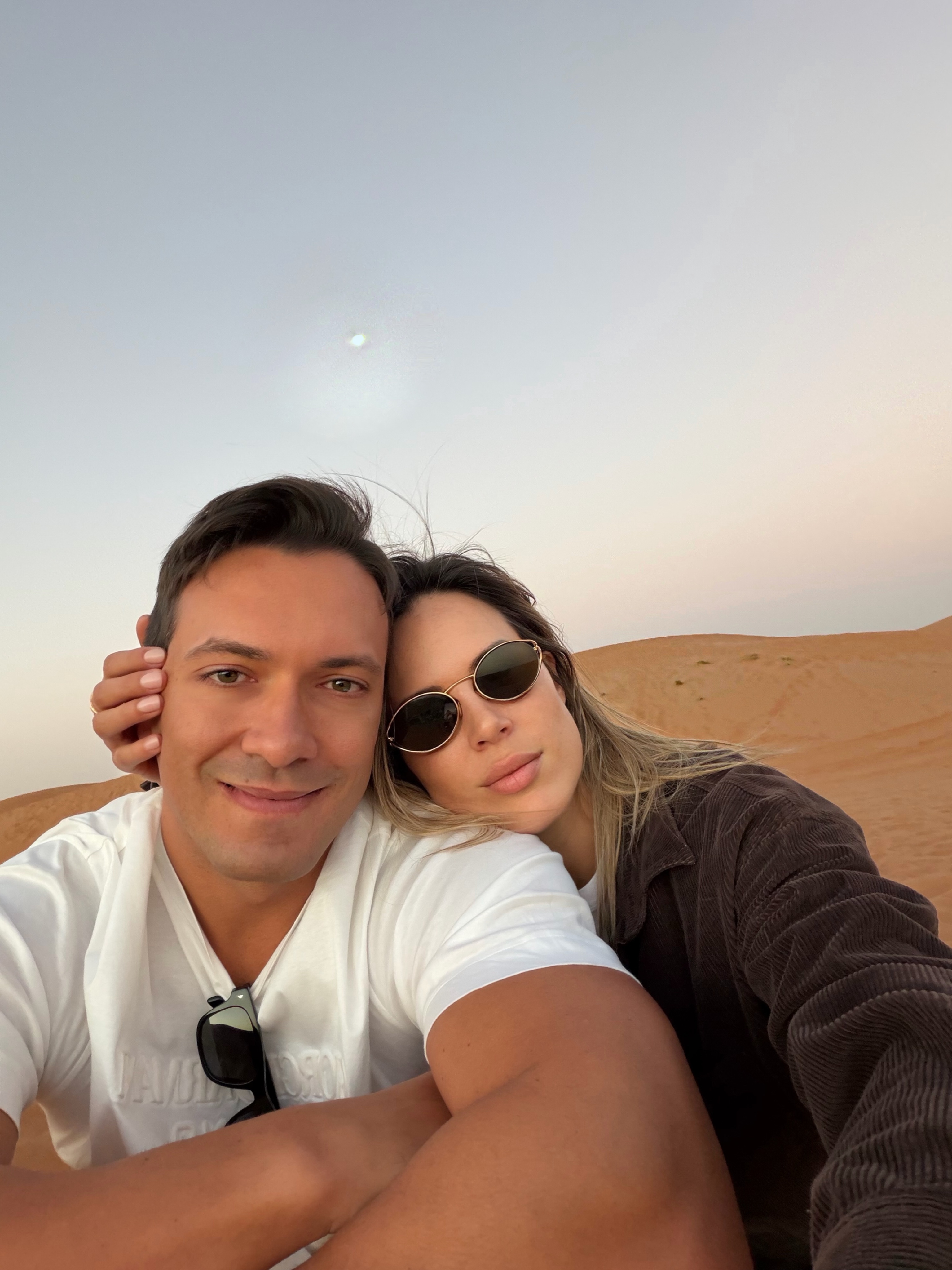 A selfie on the dunes in Dubai