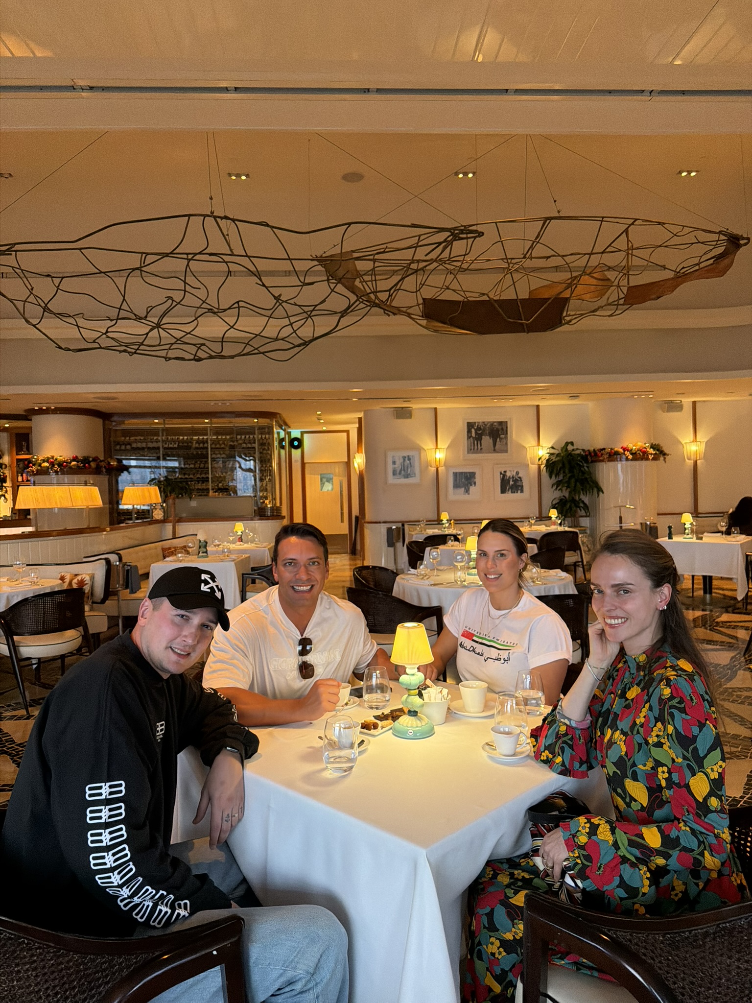 Dinner with friends in Dubai