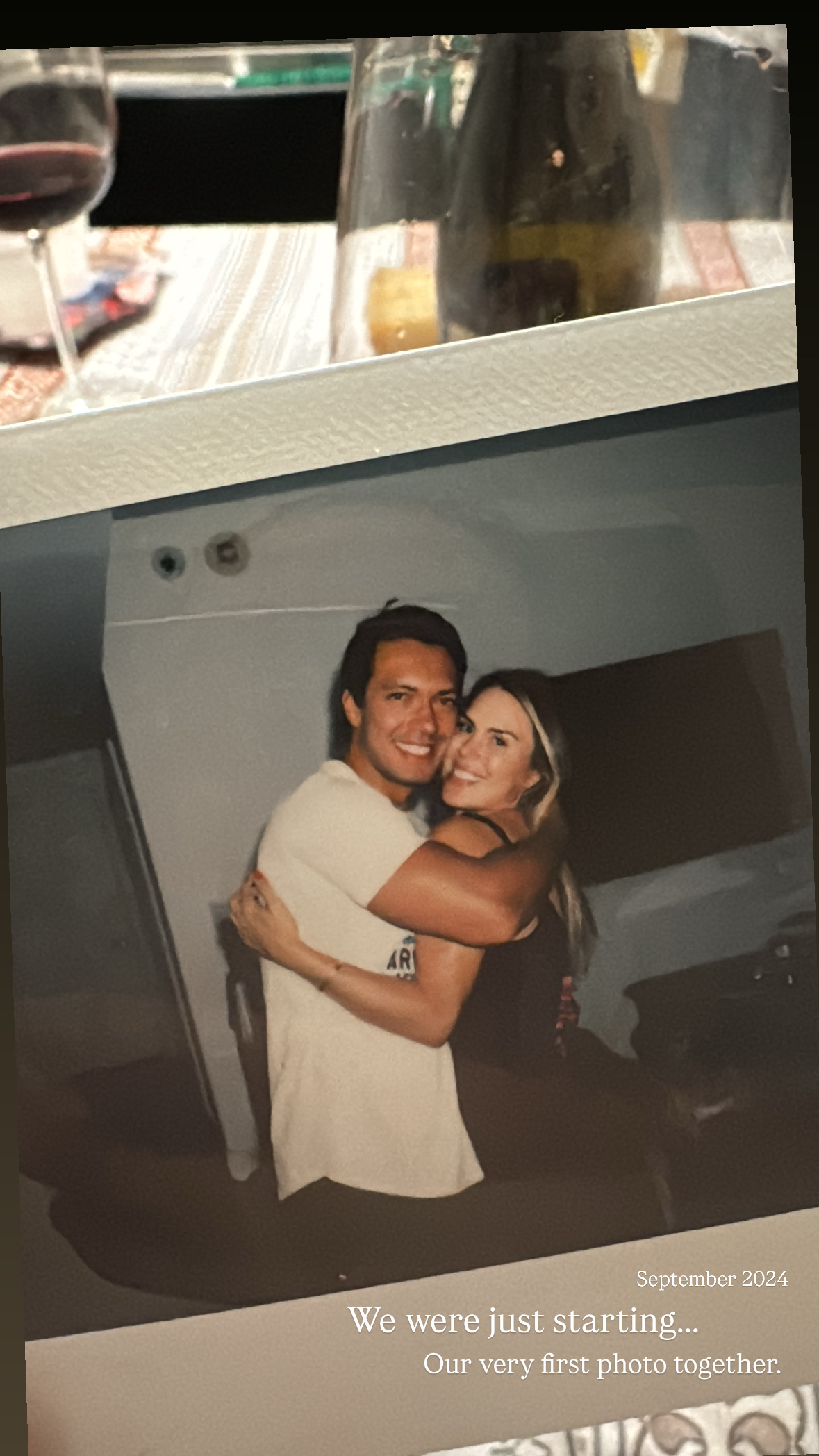 Our very first photo together, September 2024