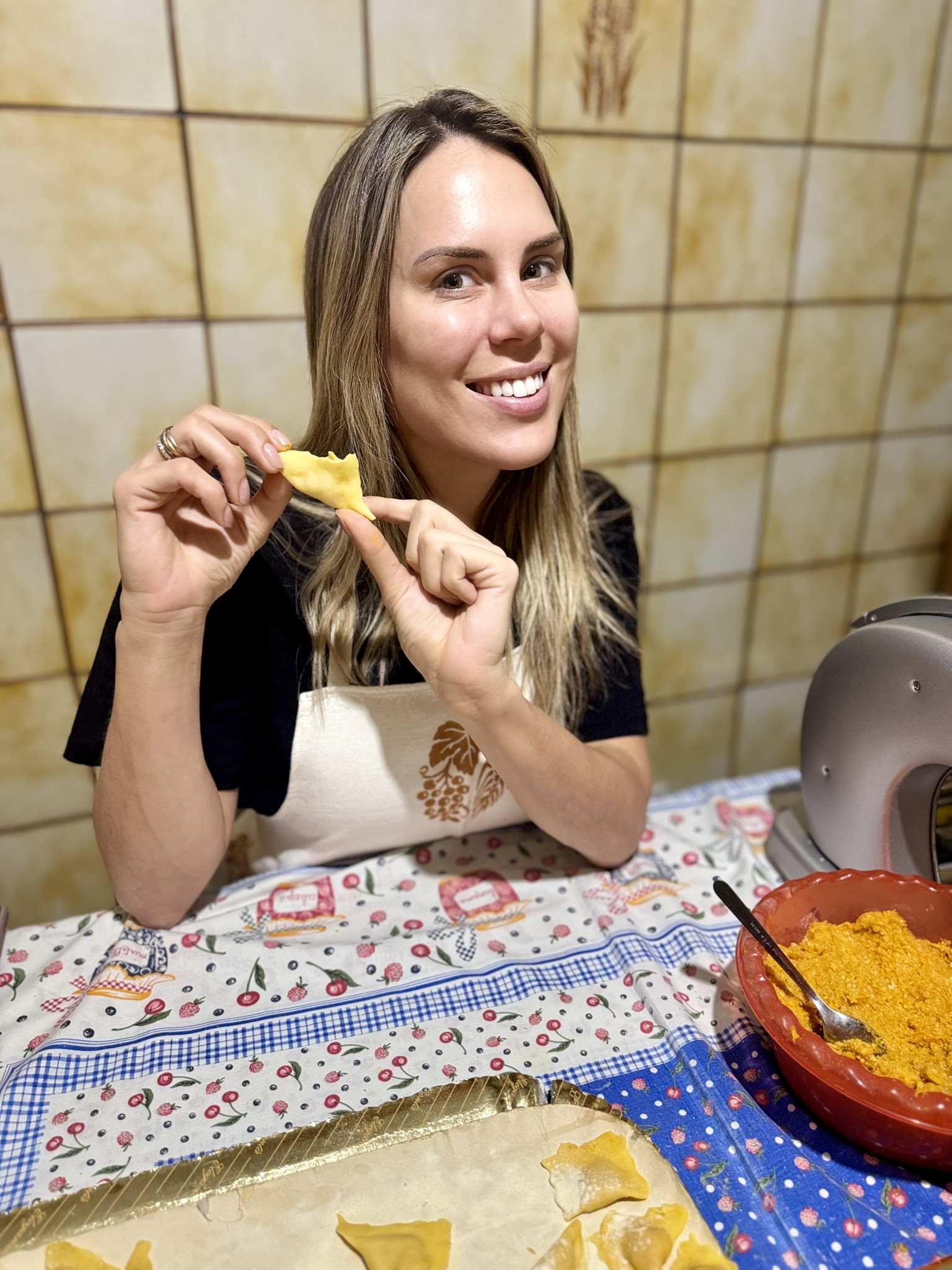 Making pasta by hand