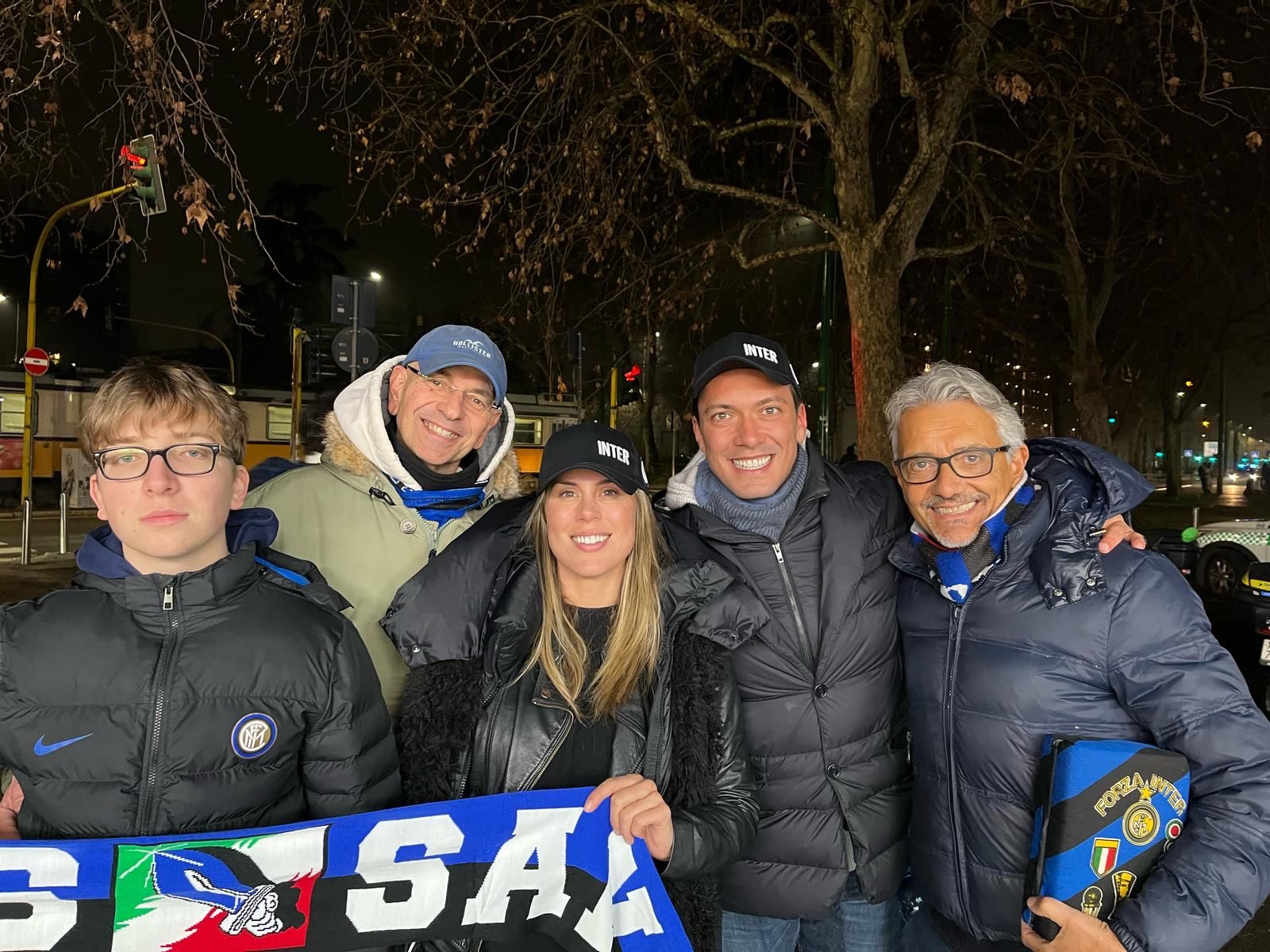 A night out cheering on Inter Milan with family