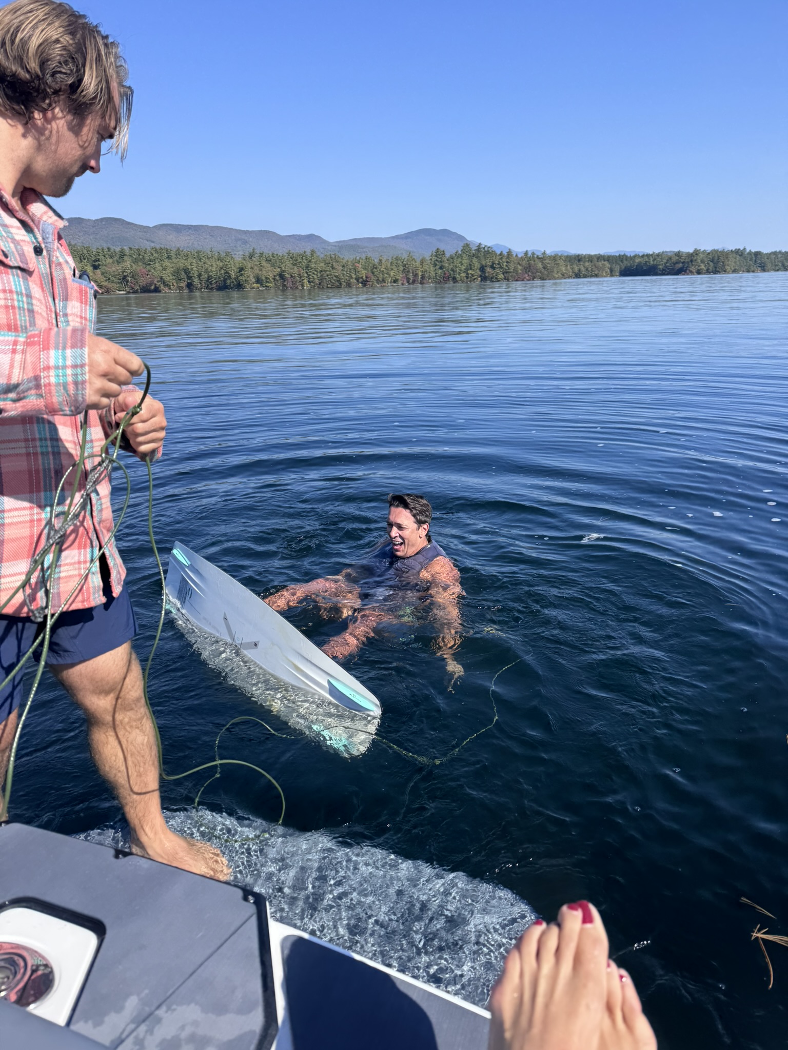 A splashdown on the lake