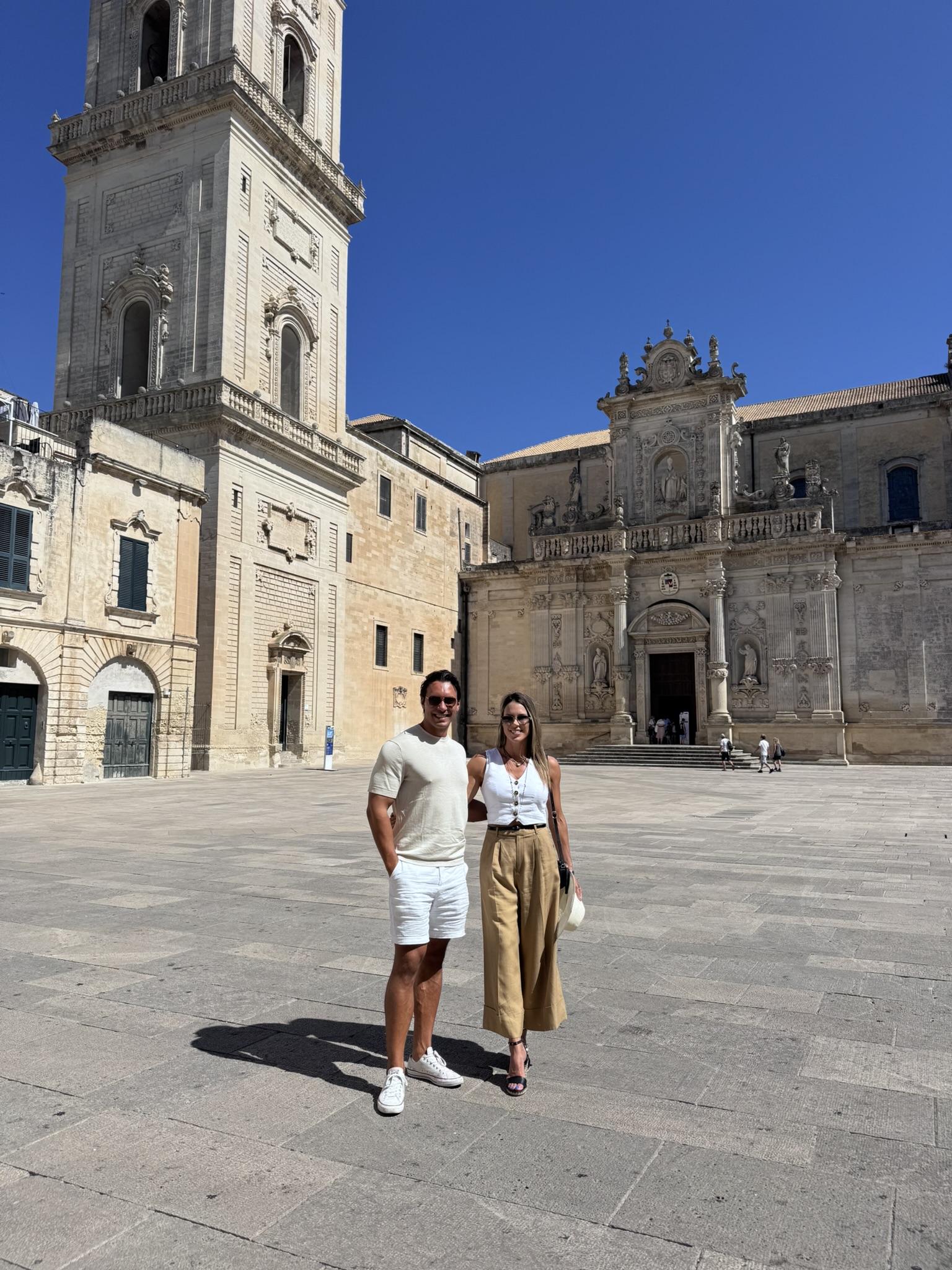 In front of the cathedral in Lecce