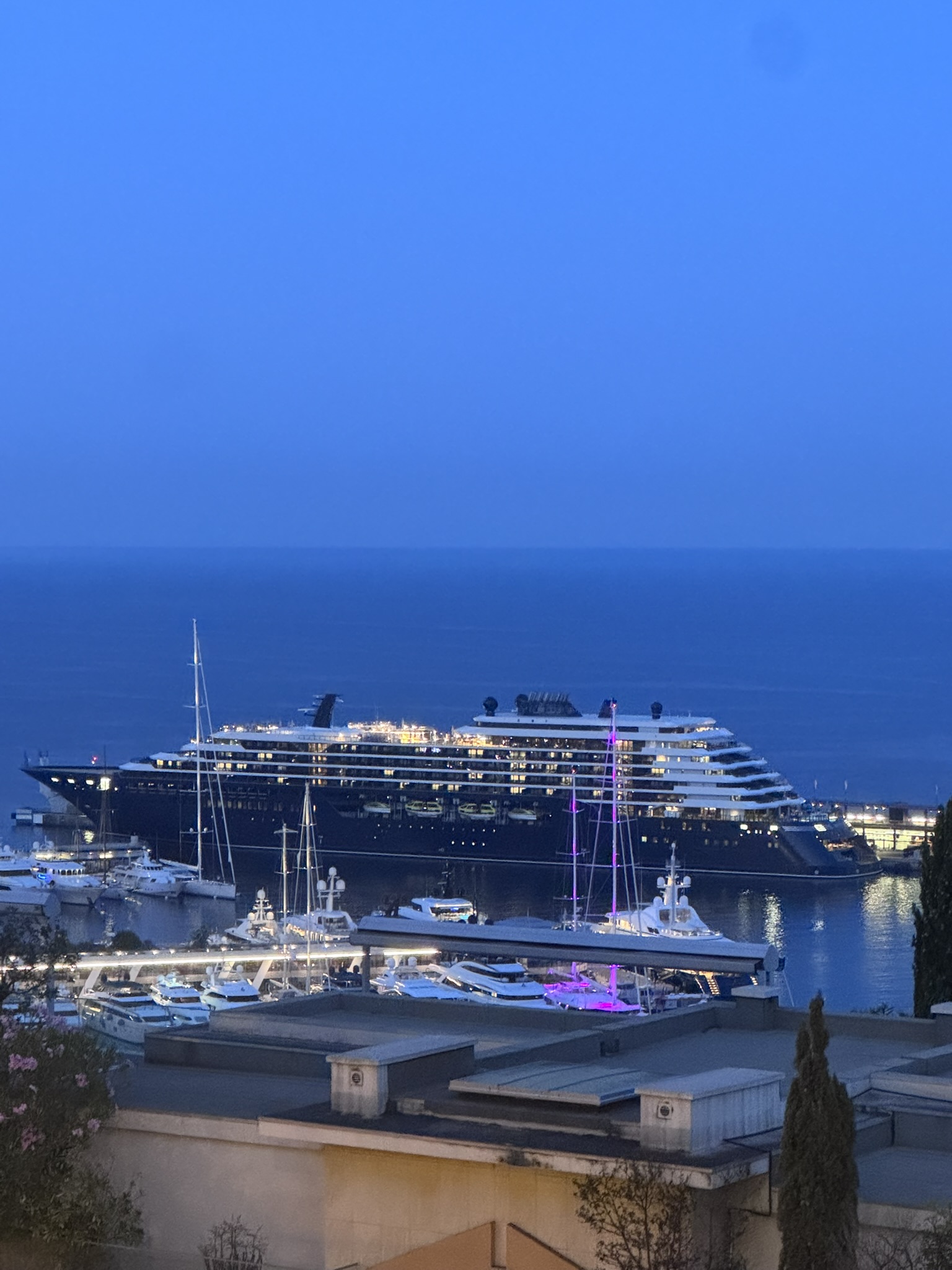 A quiet morning on the balcony in Monaco