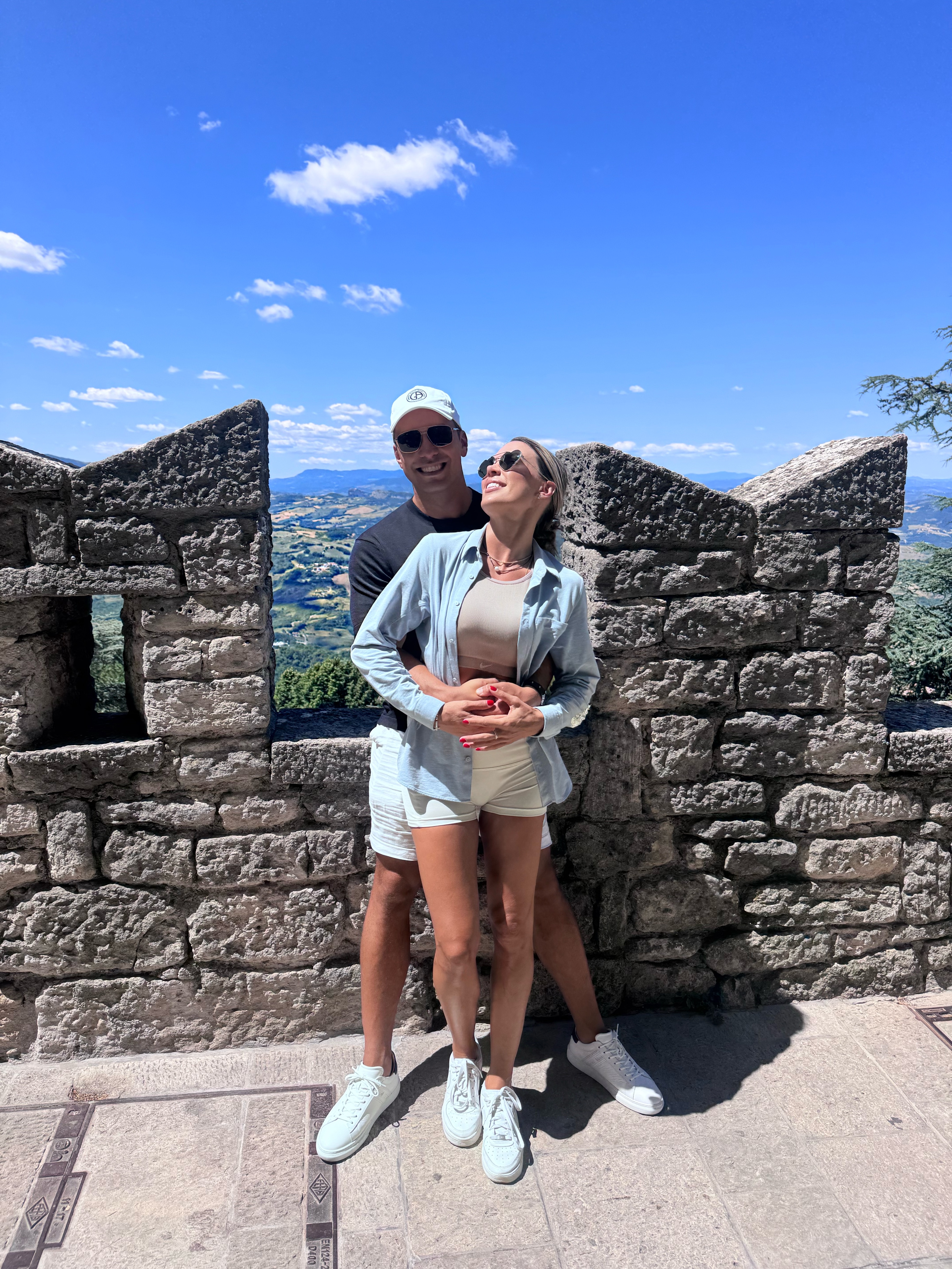 An overlook from the castle walls in San Marino